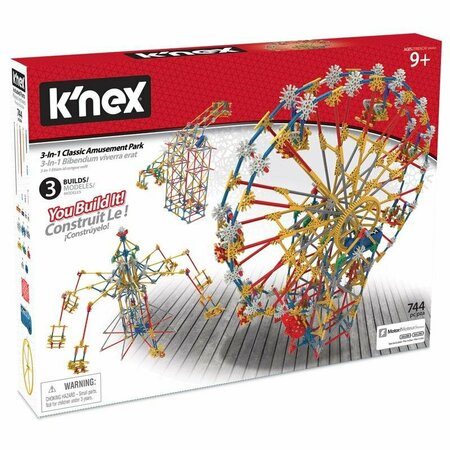 KNEX Amusement Park Building Set Toy Plastic 744 pc KNX 17035